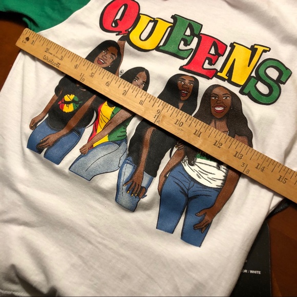 NWT On Fire Queens women’s vibe Graphic tee size M - Picture 5 of 7